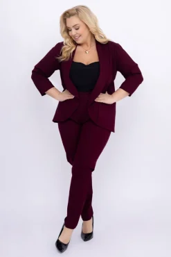 Damskie Polski Burgundowe Spodnie BAKIOLA