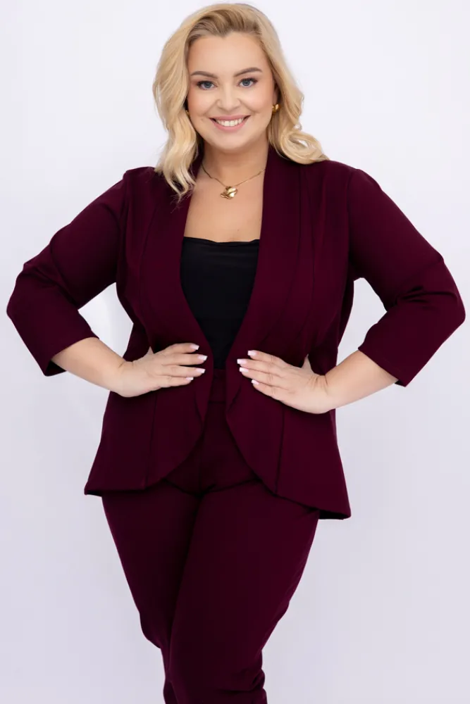 Damskie Polski Burgundowy Garnitur BAKIOLA