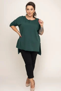 Damskie Włoski Butelkowozielona Bluzka GRENVI