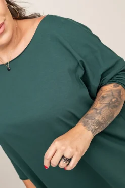 Damskie Włoski Butelkowozielona Bluzka GRENVI