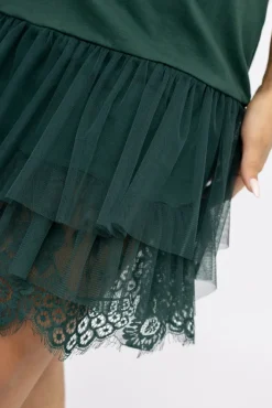 Damskie Polski Butelkowozielona Halka AKLAH