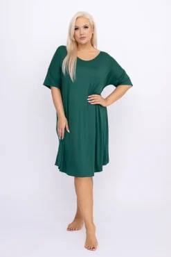 Polski Butelkowozielona Koszula Nocna MERTENI