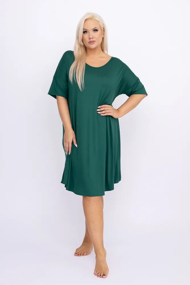 Polski Butelkowozielona Koszula Nocna MERTENI