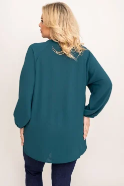 Damskie Polski Butelkowozielona Koszula KERI