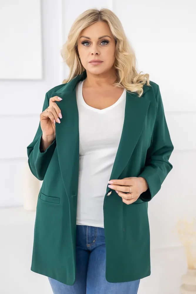 Damskie Polski Butelkowozielona Marynarka PUNTURI