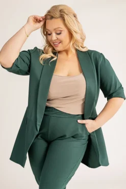 Damskie Polski Butelkowozielona Marynarka CINTA