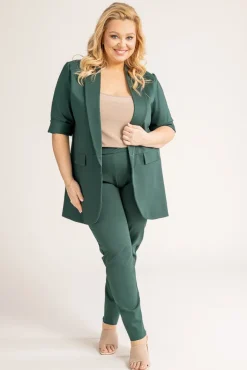 Damskie Polski Butelkowozielona Marynarka CINTA