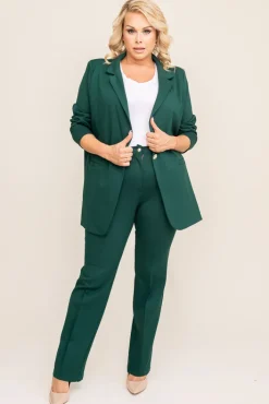 Damskie Polski Butelkowozielone Spodnie PUNTURI