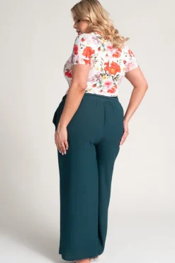 Damskie Polski Butelkowozielone Spodnie kuloty WIDIO