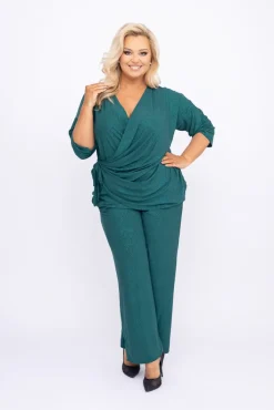 Damskie Polski Butelkowo Komplet brokatowy ROMA