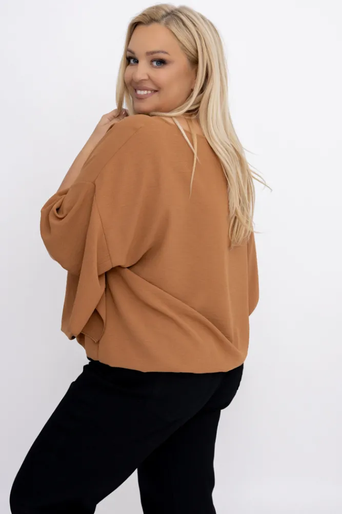 Damskie Polski Camelowa Bluzka ETERNAL