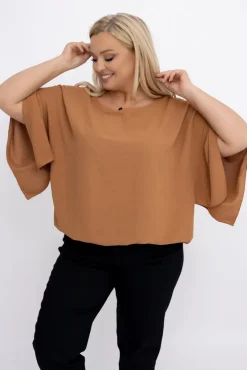 Damskie Polski Camelowa Bluzka ETERNAL