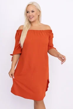 Polski Ceglana Sukienka VALENCIA