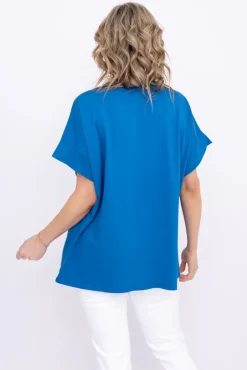 Damskie Włoski Chabrowa Bluzka BELIANO Wzór 1