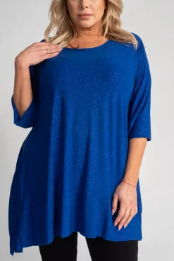 Damskie Polski Chabrowa Bluzka brokatowa QUENTI