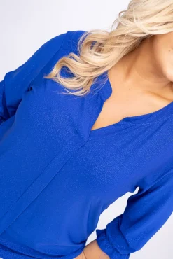 Damskie Polski Chabrowa Bluzka brokatowa GELVI