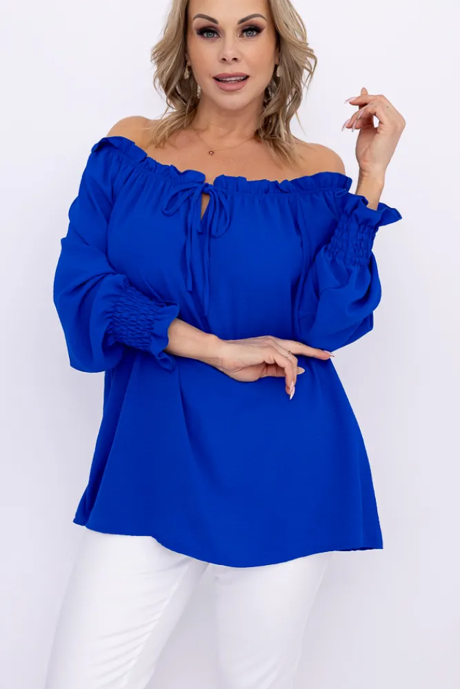 Damskie Włoski Chabrowa Bluzka SEGAYO