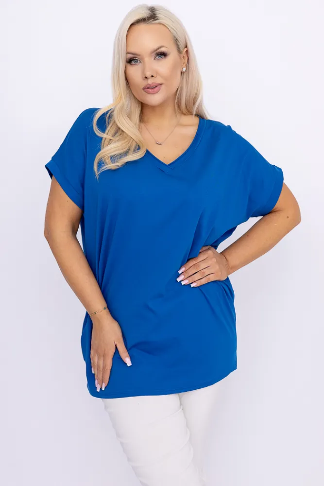 Damskie Włoski Chabrowa Bluzka STRUMI