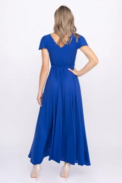 Polski Chabrowa Sukienka brokatowa HESIO