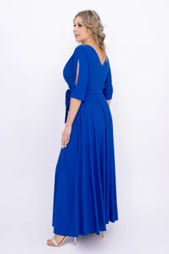 Polski Chabrowa Sukienka brokatowa LESEMINA