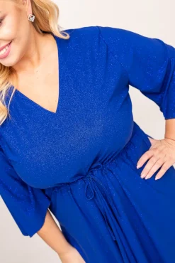 Polski Chabrowa Sukienka brokatowa KENZI