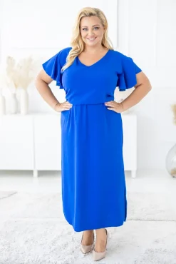 Polski Chabrowa Sukienka CASABLANCA