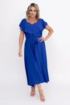 Polski Chabrowa Sukienka DENVER