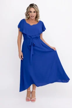 Polski Chabrowa Sukienka DENVER