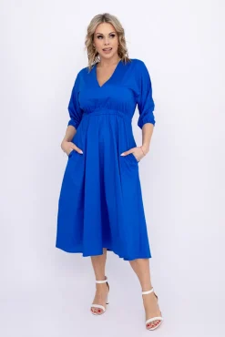 Włoski Chabrowa Sukienka EGERA