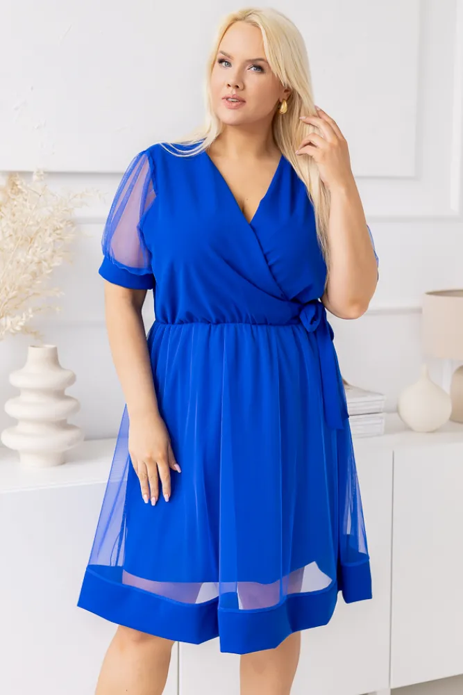 Włoski Chabrowa Sukienka KALEMA