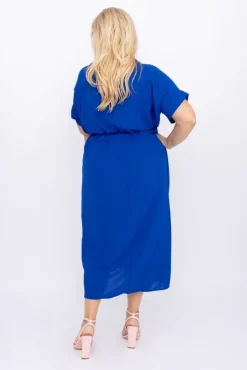 Polski Chabrowa Sukienka MICHIGAN