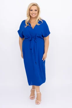 Polski Chabrowa Sukienka MICHIGAN