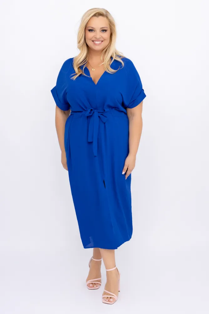 Polski Chabrowa Sukienka MICHIGAN