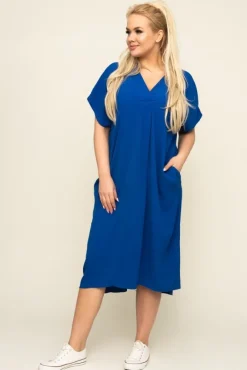 Włoski Chabrowa Sukienka NASTI