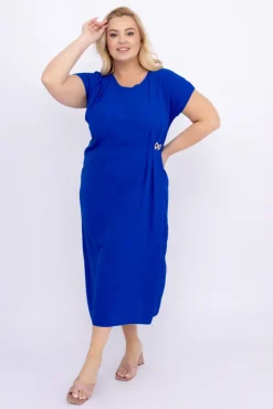 Polski Chabrowa Sukienka z kokardką KARTISIA