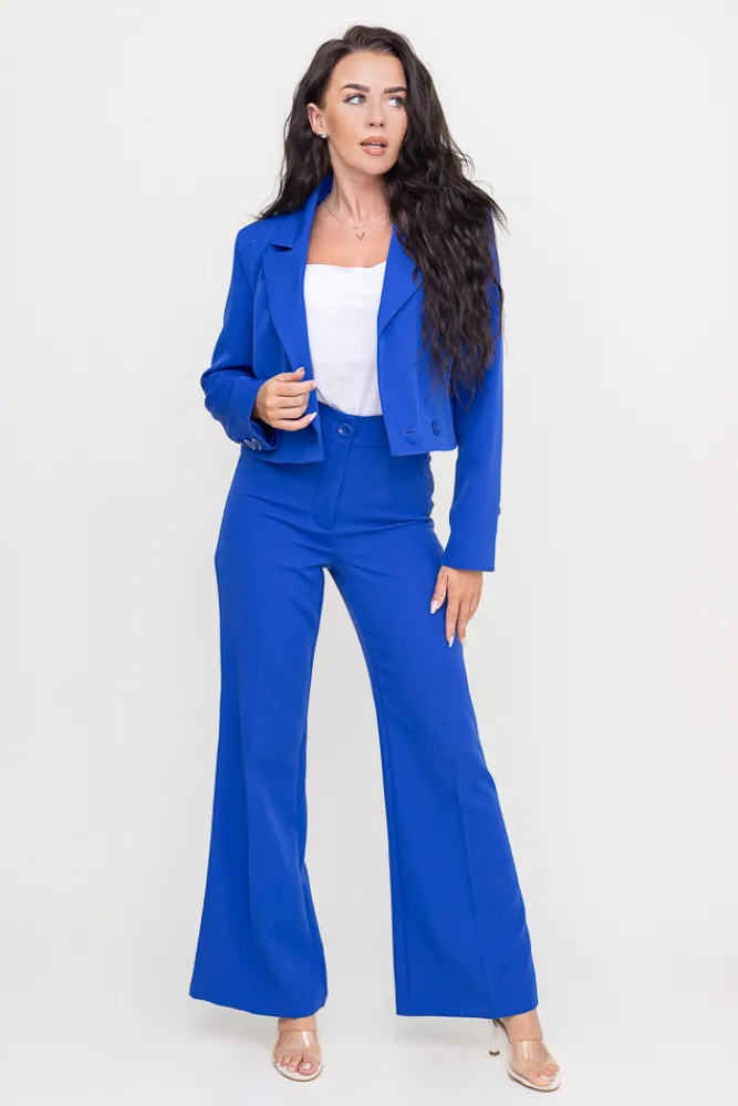 Damskie Polski Chabrowy Garnitur dwurzędowy PINA COLADA