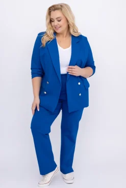 Damskie Polski Chabrowy Garnitur dwurzędowy MEYVI