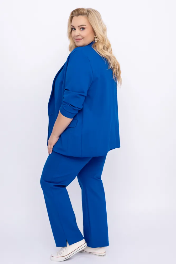 Damskie Polski Chabrowy Garnitur dwurzędowy MEYVI