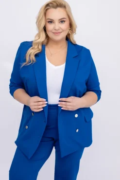 Damskie Polski Chabrowy Garnitur dwurzędowy MEYVI