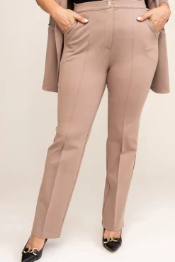 Damskie Polski Ciemnobeżowe Spodnie PUNTURI