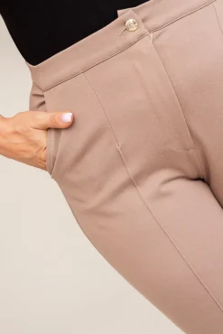 Damskie Polski Ciemnobeżowe Spodnie PUNTURI