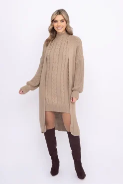 Damskie Włoski Ciemno Komplet sweterkowy ROSA