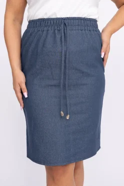 Polski Ciemnoniebieska Spódnica KARLIN