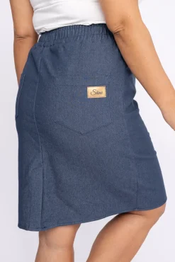 Polski Ciemnoniebieska Spódnica KARLIN