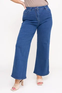 Damskie Ciemnoniebieskie Spodnie jeansowe BEGORIO