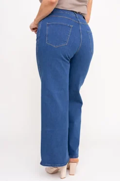 Damskie Ciemnoniebieskie Spodnie jeansowe BEGORIO