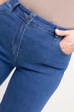 Damskie Ciemnoniebieskie Spodnie jeansowe BEGORIO