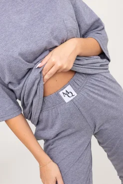 Polski Ciemnoszara Piżama z długimi spodniami REVENTI