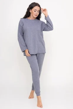 Polski Ciemnoszara Piżama z długimi spodniami HEMENY