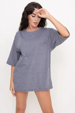 Polski Ciemnoszara Piżama z szortami PURENA